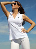 Polo Blanco Equestrian Mujer