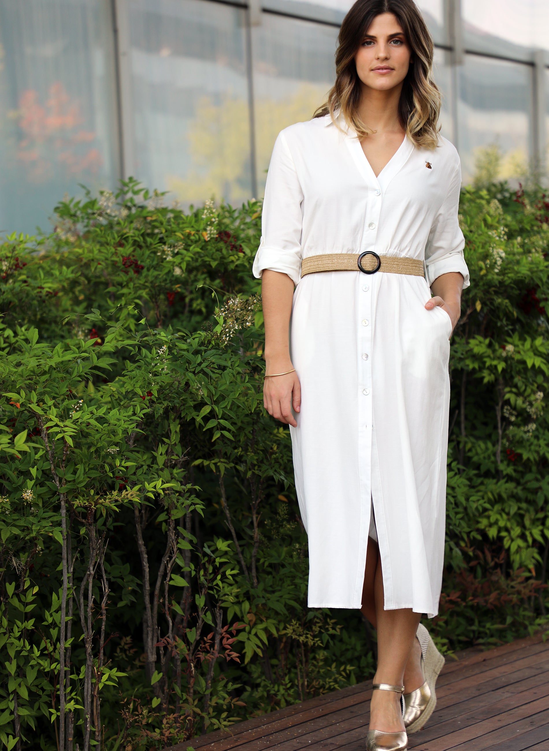 Vestido Camisero Vestido Blanco Canale Zara De Novia Zara Vestido