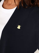 Chaqueta Larga Azul Mujer