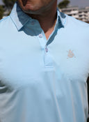 Polo Celeste Ultraligero Hombre