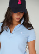 Polo Classic Celeste Mujer