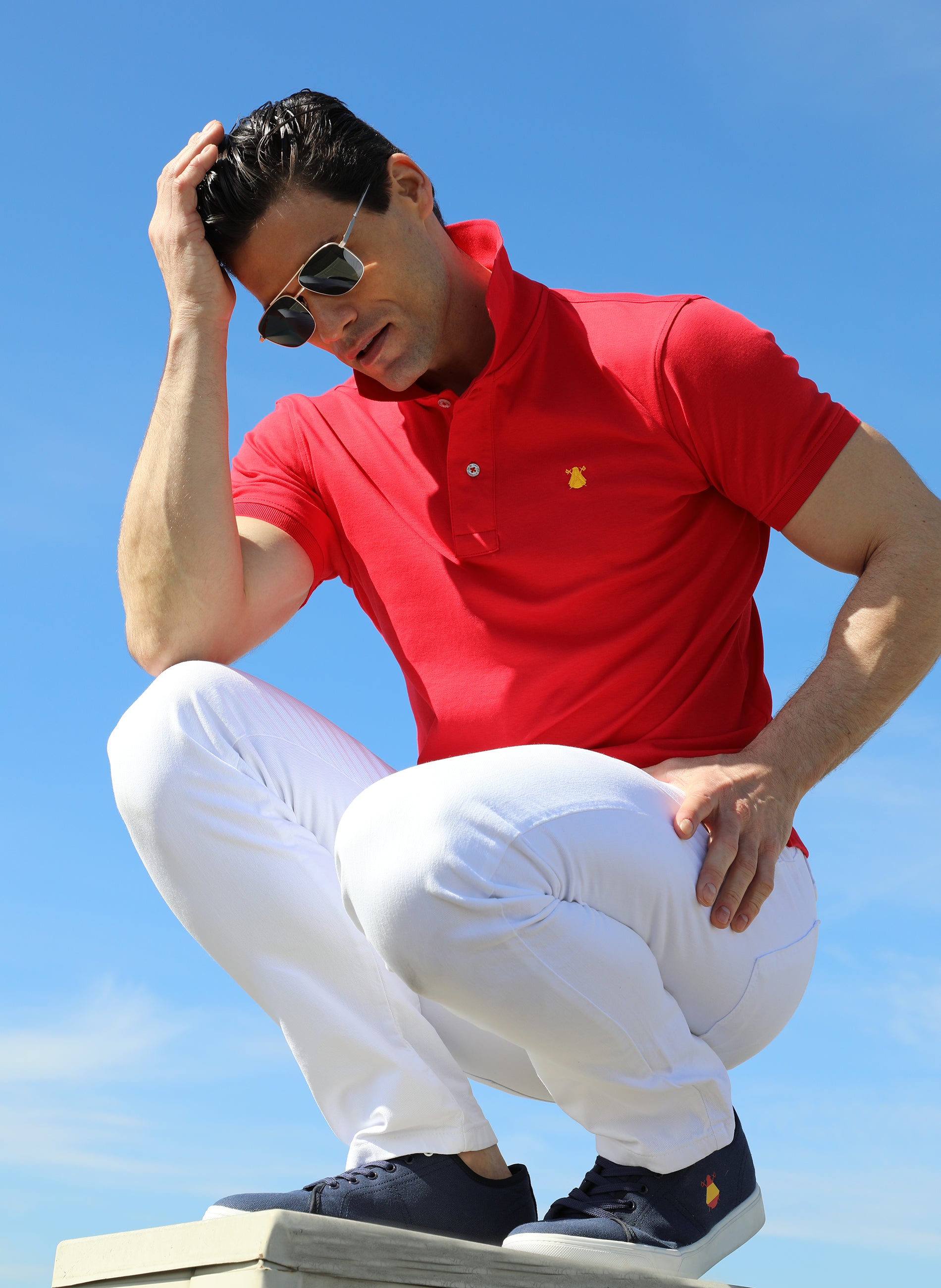 Polo hombre rojo online