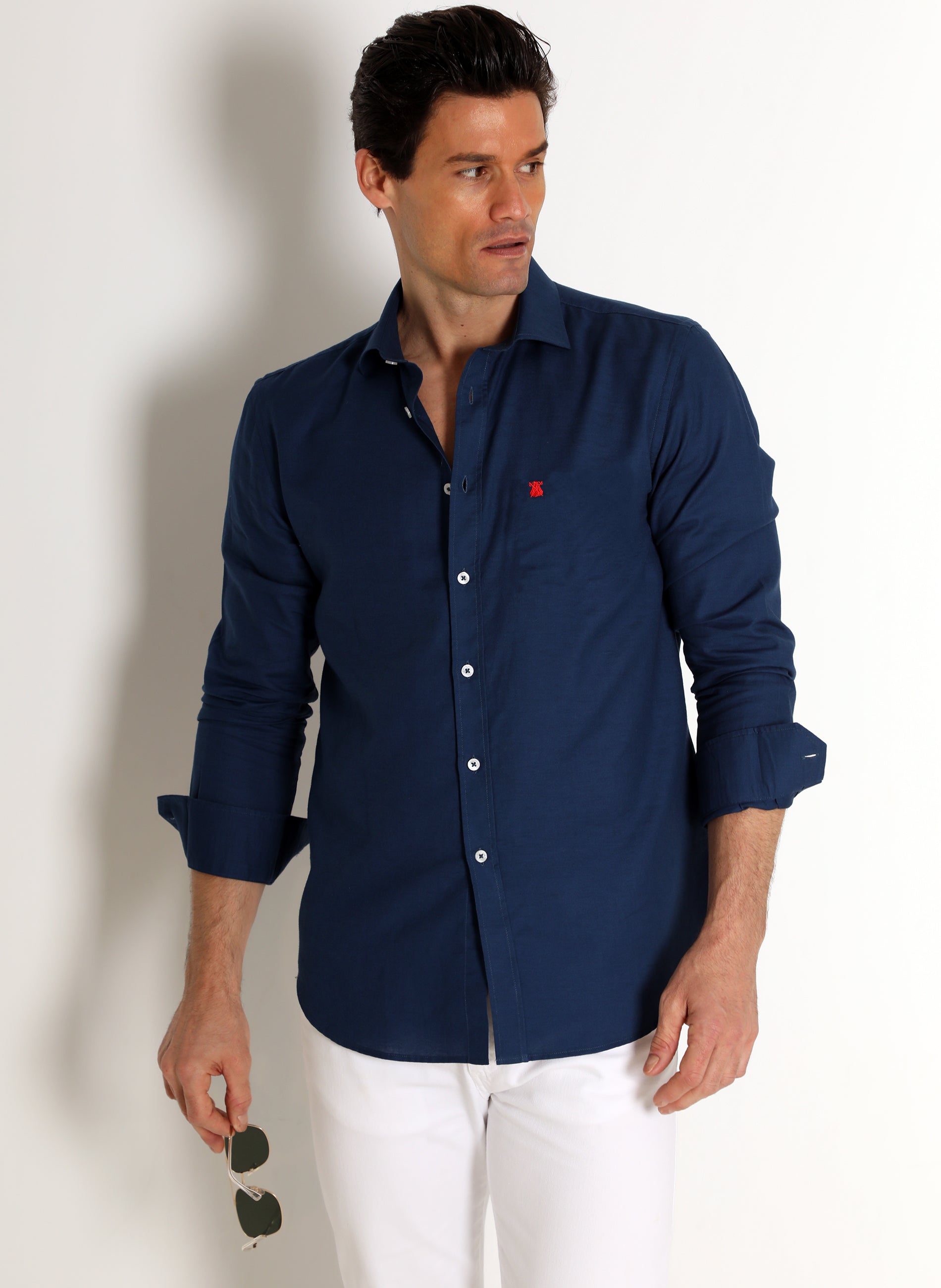 Camisas indigo para hombre sale