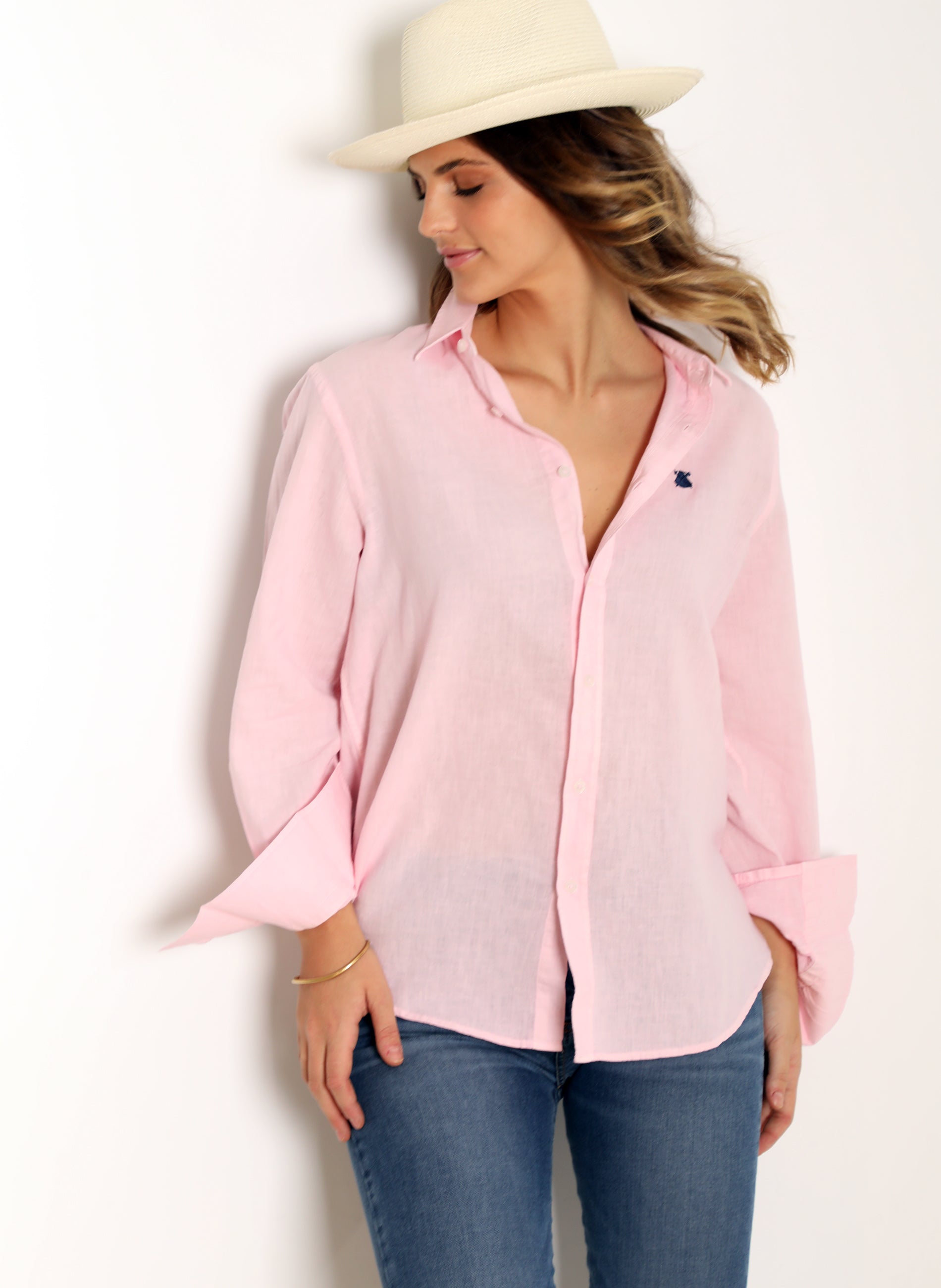 Camisa rosa mujer online