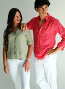 Polera Cuello Mao Coral Shibuya Hombre