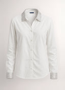 Camisa Beige Viscosa Lentejuelas Mujer