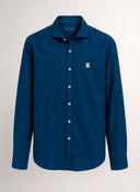Camisa Pin Point Azul Hombre