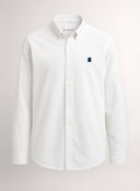 Camisa Blanca Cuello Botón Hombre