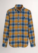 Camisa Villela Cuadros Azules/Mostaza Hombre