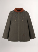 Capa Verde Kaki Espiga Mujer