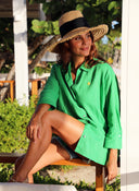 Camisa Verde Oversize Mujer