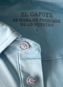 Polo Celeste Ultraligero Hombre