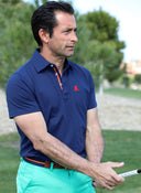 Polo Azul España Tejido Técnico Hombre