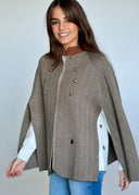 Capa Verde Kaki Espiga Mujer