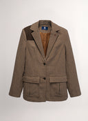 Americana Cuadros Camel Mujer