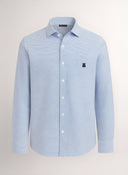 Camisa Estampada Topos Azules Hombre