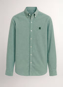 Camisa Verde Cuello Botón Hombre