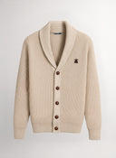 Chaqueta Beige Cuello Smoking Hombre