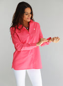 Camisa Coral Oversize Mujer