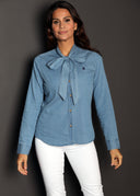Camisa Denim Lazo Mujer