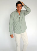 Camisa Kaki Nido de Abeja Hombre