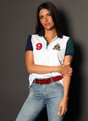 Polo Manga Bicolor Mujer