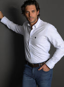 Camisa Hombre Rayas Cuello Botón