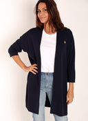 Chaqueta Larga Azul Mujer