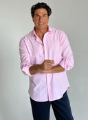 Camisa Rosa Cuello Sport Hombre