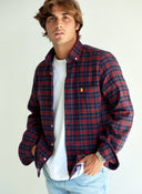 Camisa Villela Cuadros Verde y Rojo Hombre