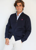 Chaqueta Azul Cremallera Hombre