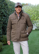 Parka Camel Con Chaleco Hombre