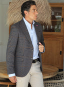 Americana Tweed Marrón Hombre