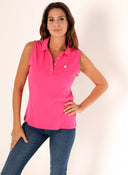 Polo Rosa Mujer Interlock