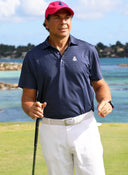 Polo Azul Marino Lunares Ultraligero Hombre