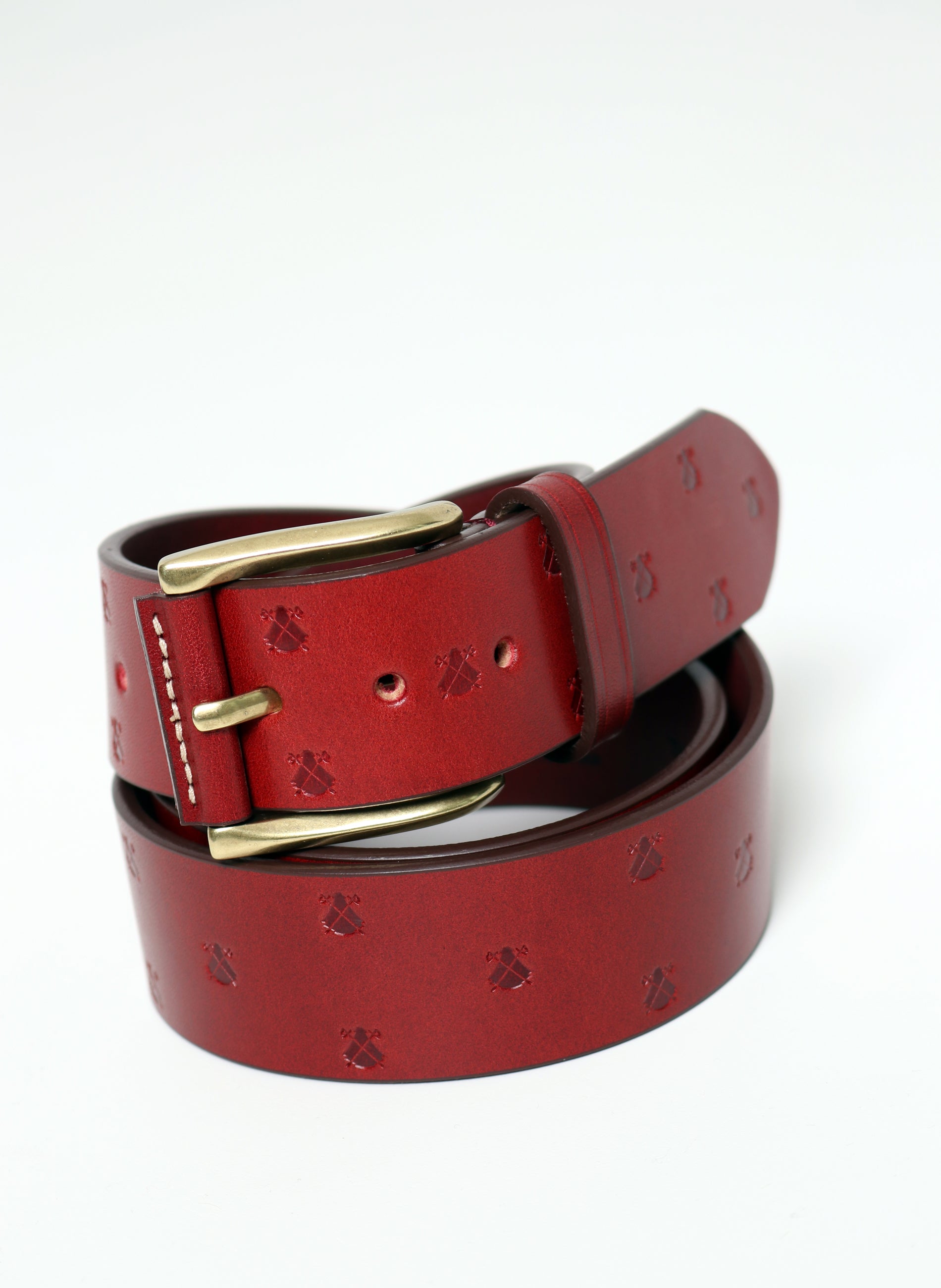 Cinturones Louis vuitton x supreme Rojo talla 90 cm de en Cuero