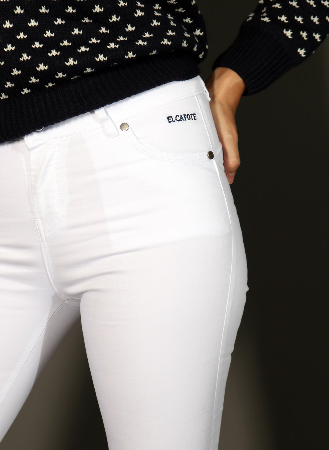Pantalon Femme Satin Blanc 