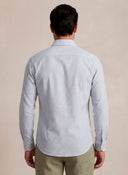Camisa Blanca Rayas Azules Hombre