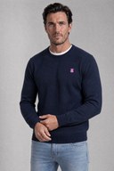 Jersey Cuello Caja Azul Marino Hombre
