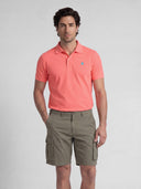 Bermudas Verde Kaki Cargo Hombre