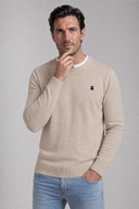 Jersey Cuello Caja Beige Hombre
