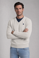Jersey Cuello Pico Crudo Hombre