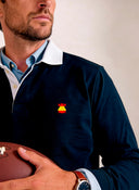 Polo Rugby Azul España Hombre