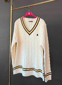 Jersey Universitario Color Blanco off white Hombre