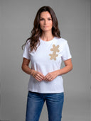 Camiseta Cruda Crochet Mujer