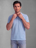 Polo Classique Bleu Clair Homme