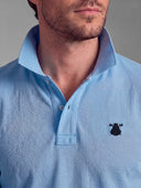 Polo Classique Bleu Clair Homme