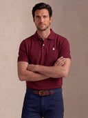 Men's Classic Forest Green Pink Cape Polo