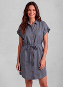 Vestido Azul Marino Tencel Mujer