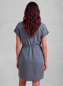 Vestido Azul Marino Tencel Mujer